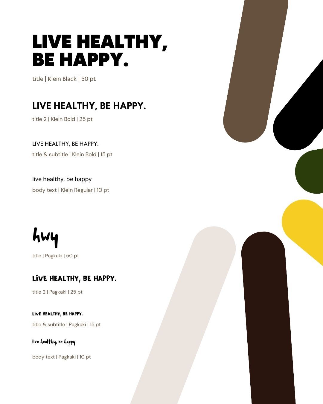 HWY Treats brand guide